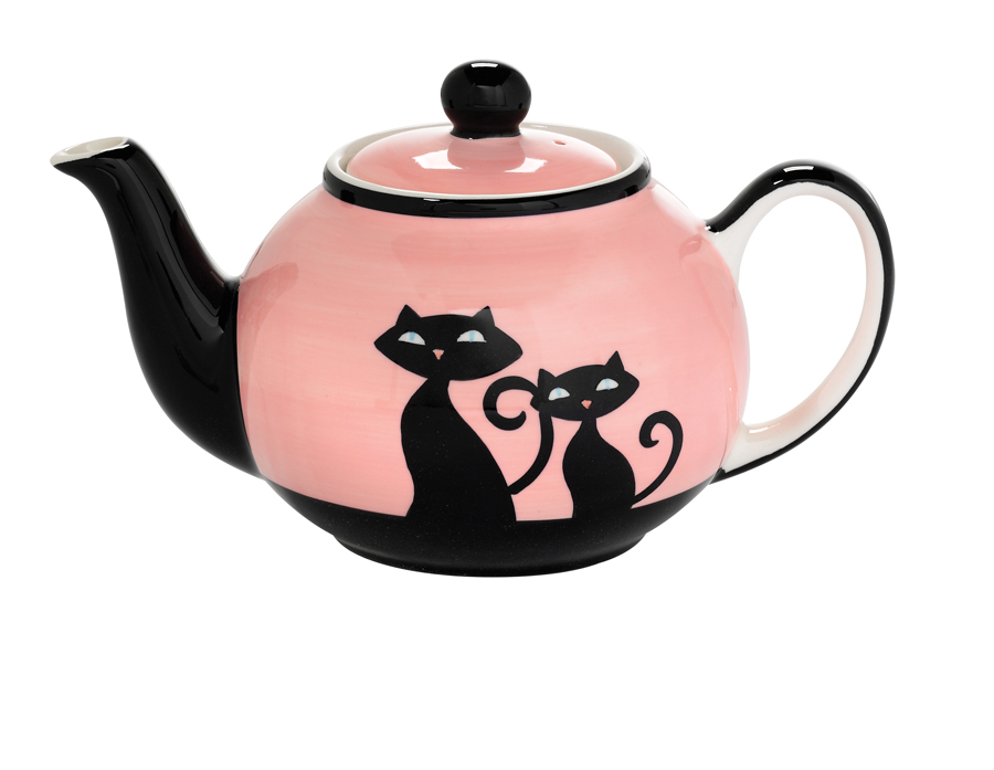 63390_Cattitude Teapot_Pink